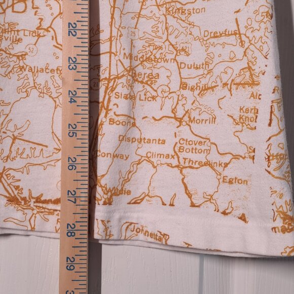 VINTAGE Kentucky The Great Outdoors Map USED Shirt (XL, Single Stitch, AOP) - Picture 4 of 7